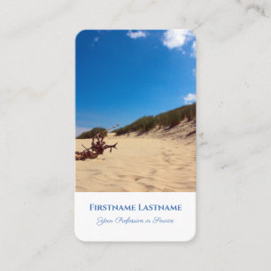 Maritime holiday tour sand dune travel agent style business card