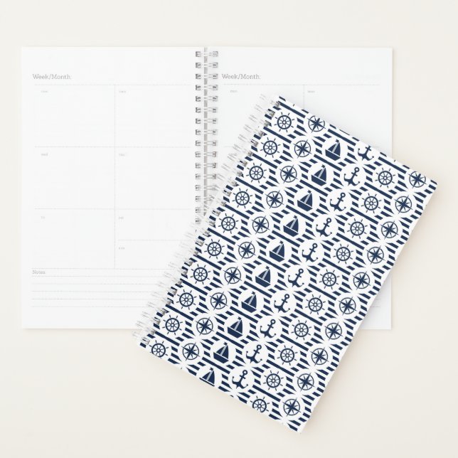 Maritime In Blue Pattern Planner (Display)