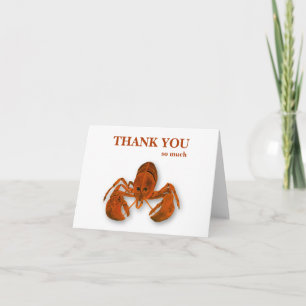 Maritime Lobster Thank You Card