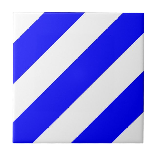 maritime nautical alphabet number six symbol flag  tile (Front)