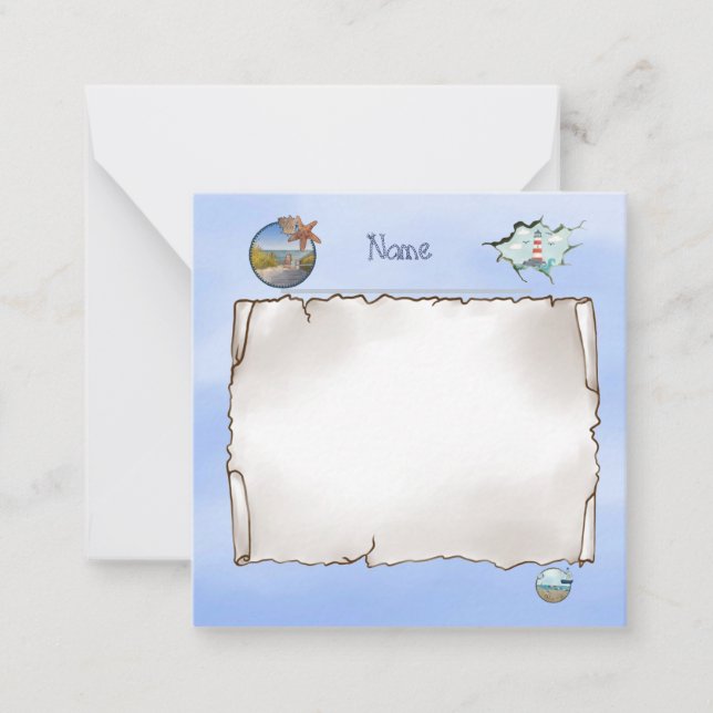 Maritime notepad card (Front)