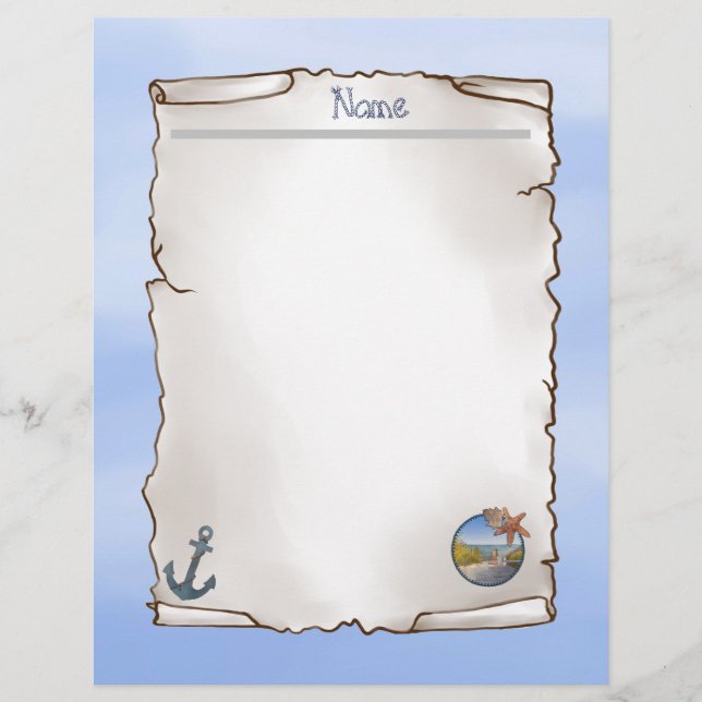 Maritime notepad custom letterhead (Front)