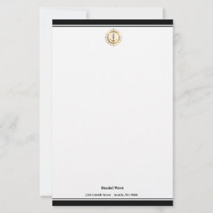 Maritime Print Custom Stationery Paper