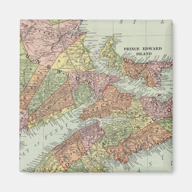 Maritime Provinces of Canada Magnet (Front)