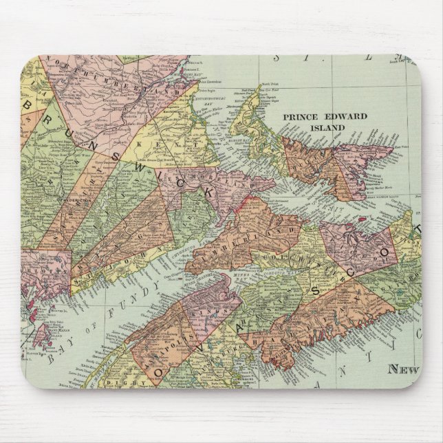 Maritime Provinces of Canada Mouse Mat (Front)