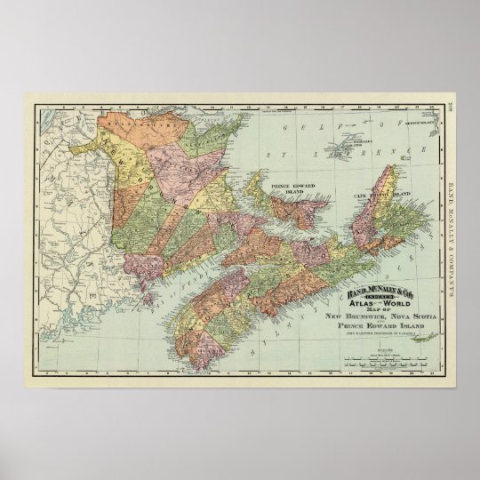 Maritime Provinces of Canada Poster | Zazzle.co.uk