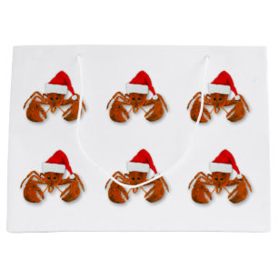 Maritime Santa Claus Lobster Large Gift Bag