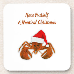Maritime Santa Lobster Coaster