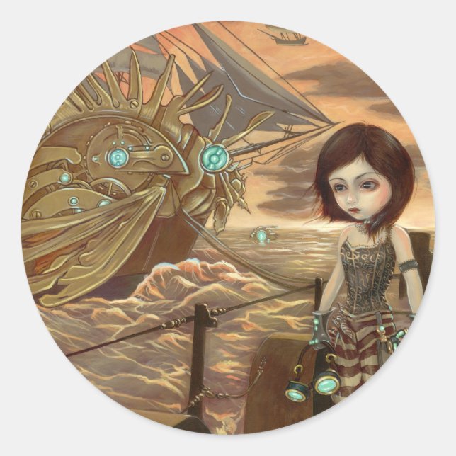 "Maritime Sunset" Sticker (Front)