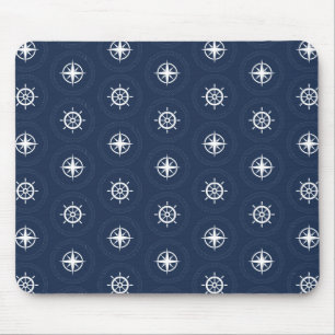 Maritime Tool Pattern Mouse Mat