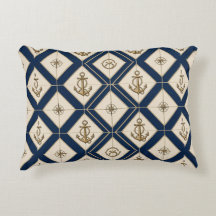 Maritime Vintage Ship-Anchor Compass Rope Coastal