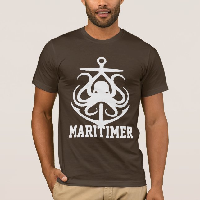 Maritimer Anchor octopus Nautical shirt (Front)