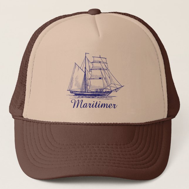 Maritimer  nautical sailing hat Nova Scotia (Front)