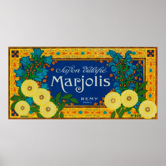 Marjolis Soap LabelParis, France Poster (Front)