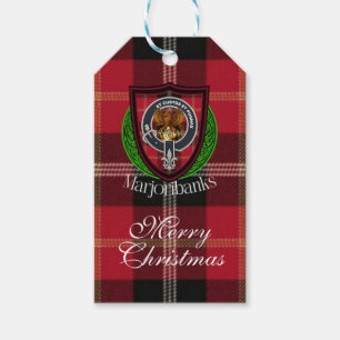 Marjoribanks Scottish Clan Tartan & Crest Gift Tags