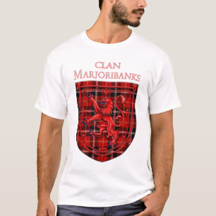 Marjoribanks Tartan Scottish Plaid Lion Rampant T-Shirt