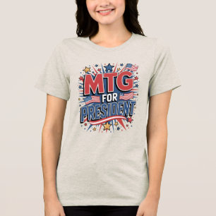 Marjorie Taylor Greene MAGA America First 2028 Tri-Blend Shirt