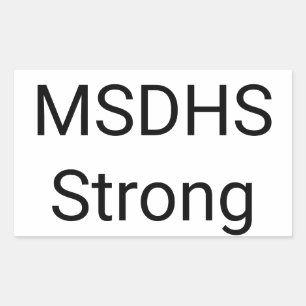 Marjory Stoneman Douglas High School Strong Rectangular Sticker