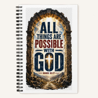 MARK 10:27 All Things Are Possible Notebook