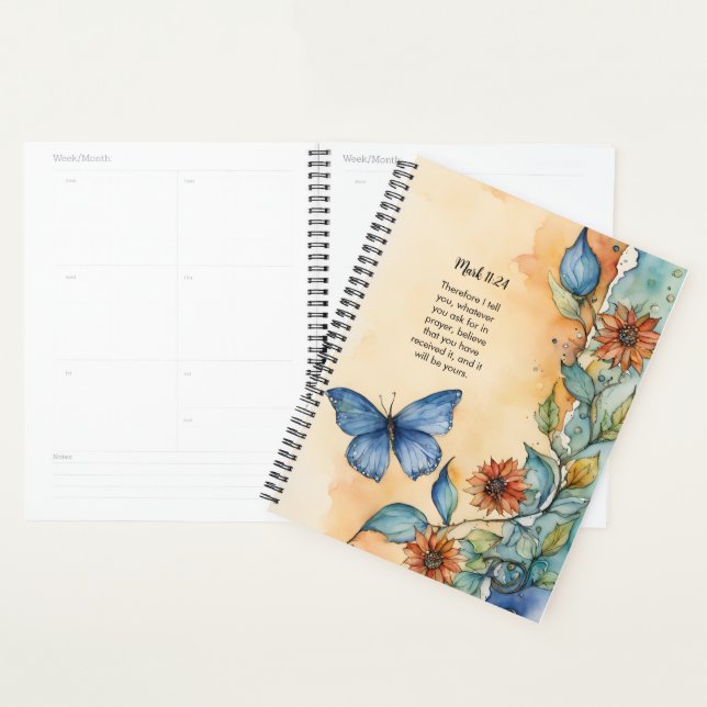 Mark 11:24, Christian Bible Verse Design  Planner (Display)
