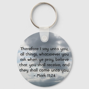 Mark 11:24 - Faith Key Ring