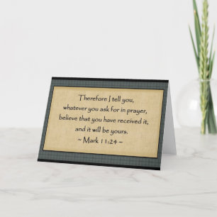 Mark 11:24: Greeting Cards