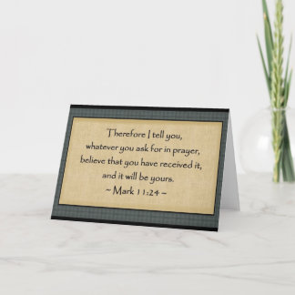 Mark 11:24: Greeting Cards