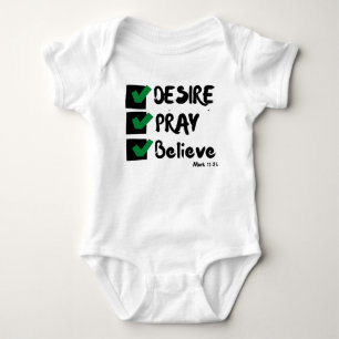Mark 11:24 KJV Bible Scripture Unisex Baby Bodysuit
