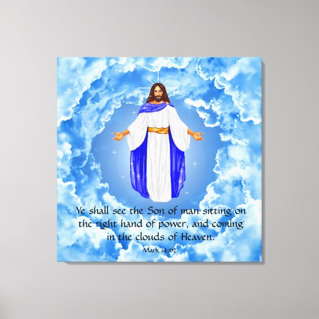 Mark 14:62 canvas print (Front)