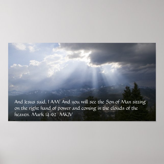 Mark 14:62 poster (Front)
