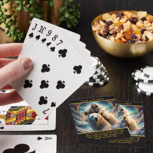 Mark 1:13 (NIV) Polar Bear Journey AI Art Playing Cards