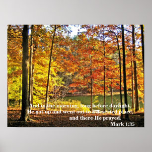 Mark 1:35 Poster