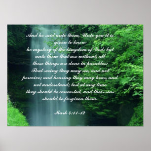 Mark 4:11-12 poster