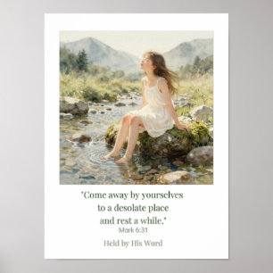 Mark 6:31 Christian Wall Art – Come Away and Rest