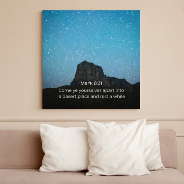 Mark 6:31 KJV Wall Art – Scripture Poster (Creator Uploaded)