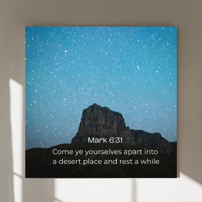 Mark 6:31 KJV Wall Art – Scripture Poster (Creator Uploaded)