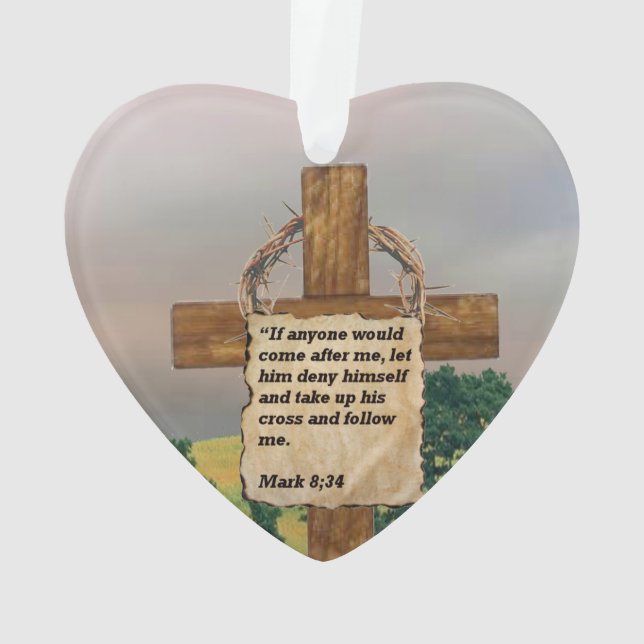 Mark 8.34 ornement ornament (Back)