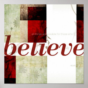 Mark 9:23 poster