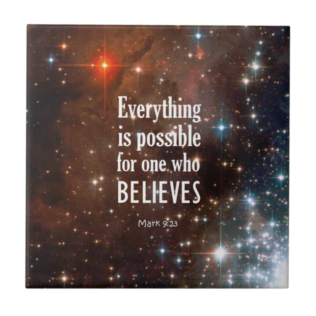 Mark 9:23 tile (Front)