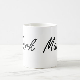 Mark Artistic Name Design Coffee Mug