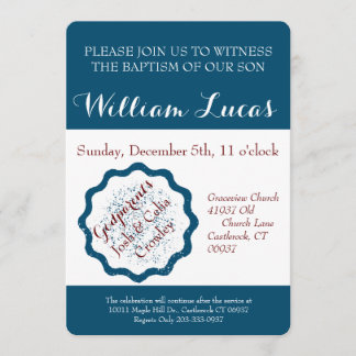 Mark Baptism Invitation