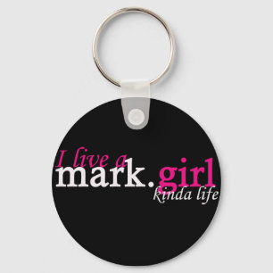 mark.girl kinda life key ring