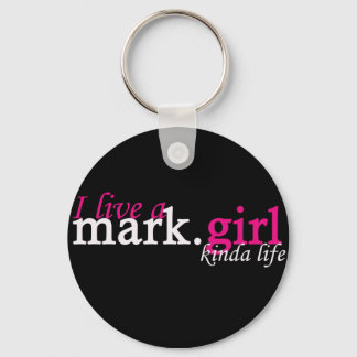 mark.girl kinda life key ring