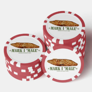 Mark I Male World War One British Heavy Tank WWI Poker Chips
