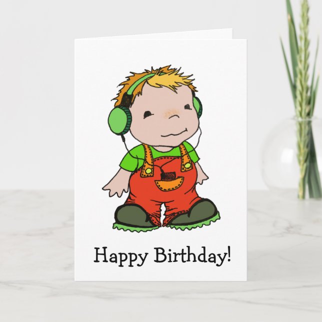 Mark likes music card (Front)