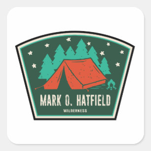 Mark O. Hatfield Wilderness Camping Square Sticker