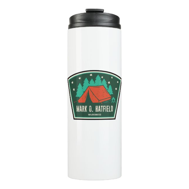 Mark O. Hatfield Wilderness Camping Thermal Tumbler (Front)