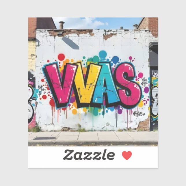 Mark Of The Studio – Vibrant Graffiti Art Square (Sheet)