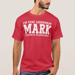 Mark Personal Name Funny Mark friends boy retro T-Shirt