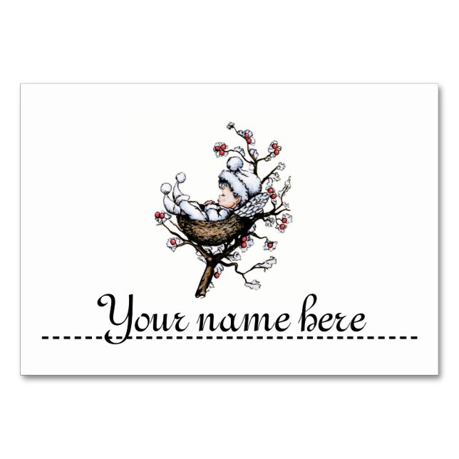 Mark-place for the table of Christmas - Table Number (Front)